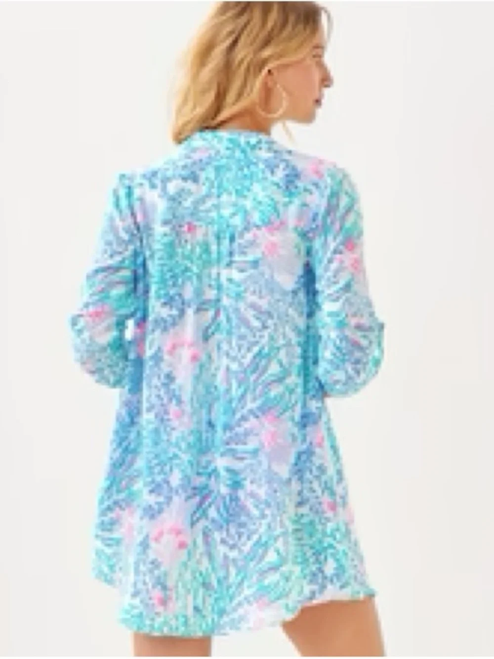 EUC Lilly Pulitzer Natalie Cover Up in Multi Via Del Mar - Picture 2 of 7